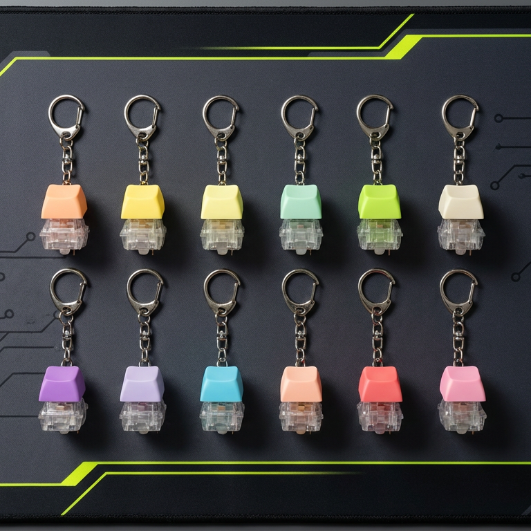 Mechanical Switch Keycap Keychain