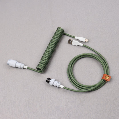 S4U GX16 Coiled USB‑C Keyboard Cable
