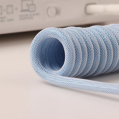 S4U GX16 Coiled USB‑C Keyboard Cable