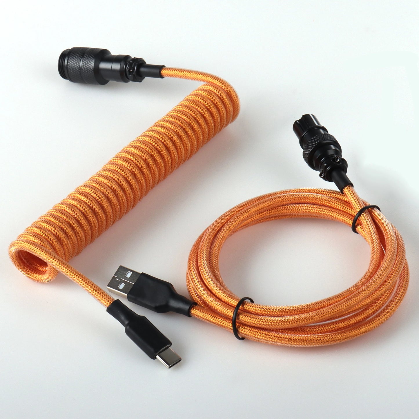 S4U GX16 Coiled USB‑C Keyboard Cable