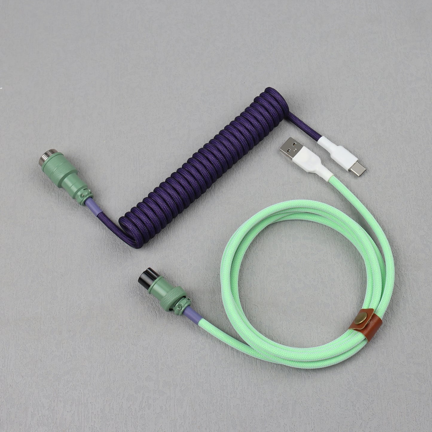 S4U GX16 Coiled USB‑C Keyboard Cable