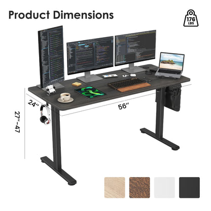 S4U Electric Standing Desk – Adjustable Sit‑Stand Home Office Desk
