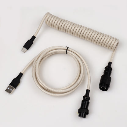 S4U GX16 Coiled USB‑C Keyboard Cable