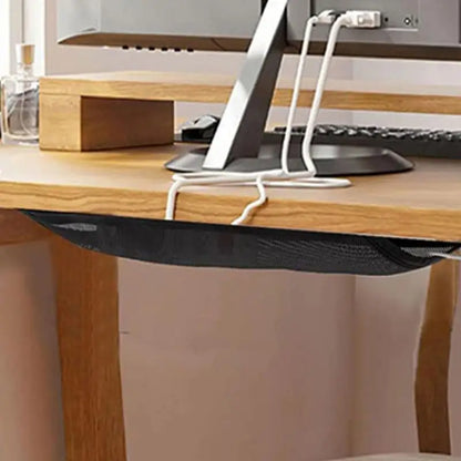 S4U Under‑Desk Cable Management Net – Mesh Wire Organizer Tray