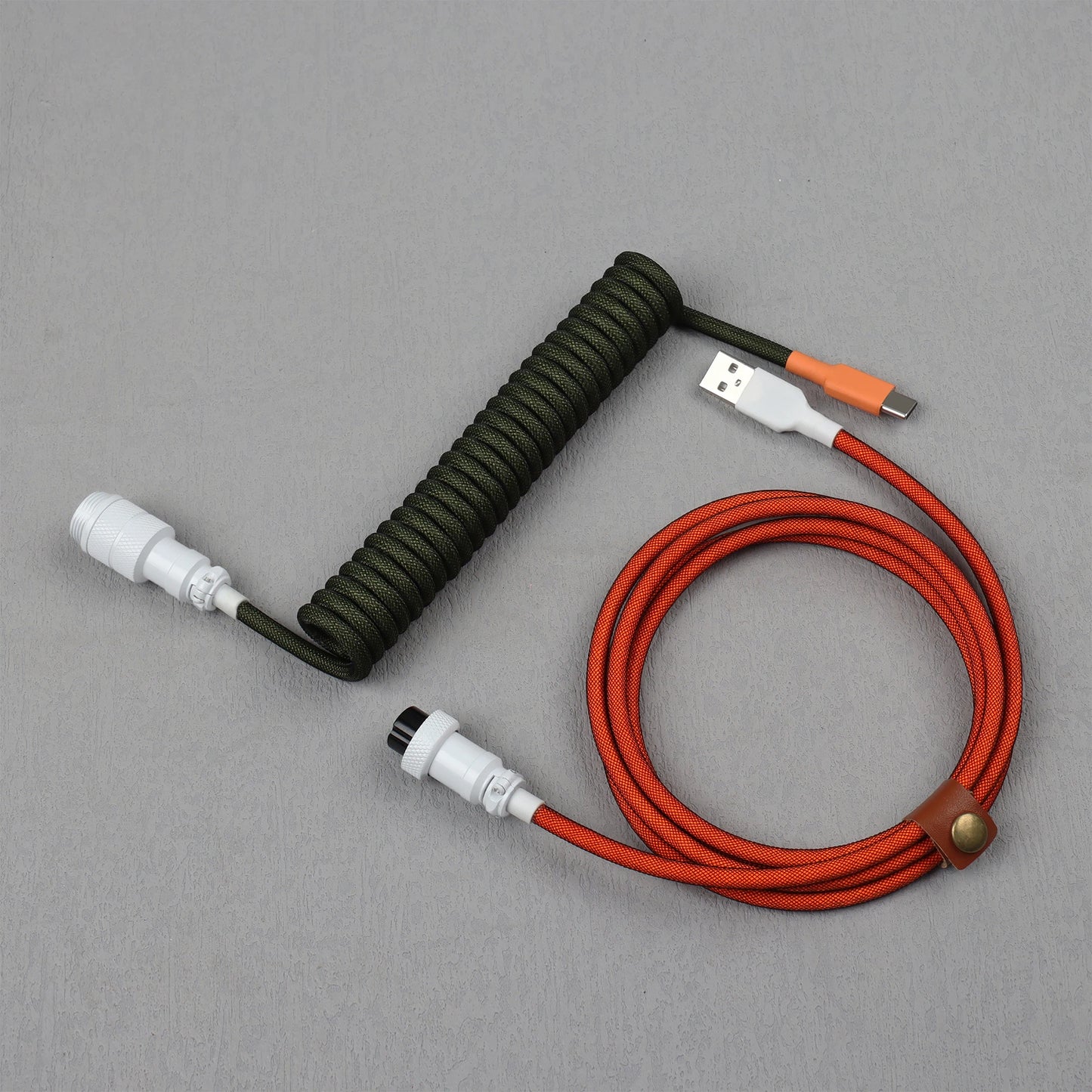 S4U GX16 Coiled USB‑C Keyboard Cable