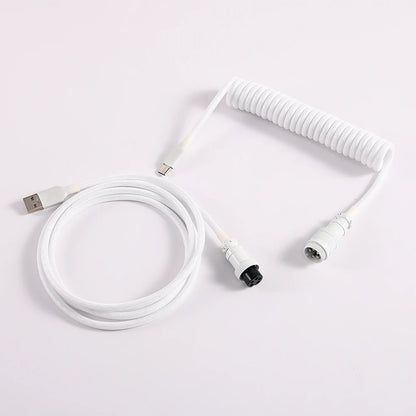 S4U GX16 Coiled USB‑C Keyboard Cable