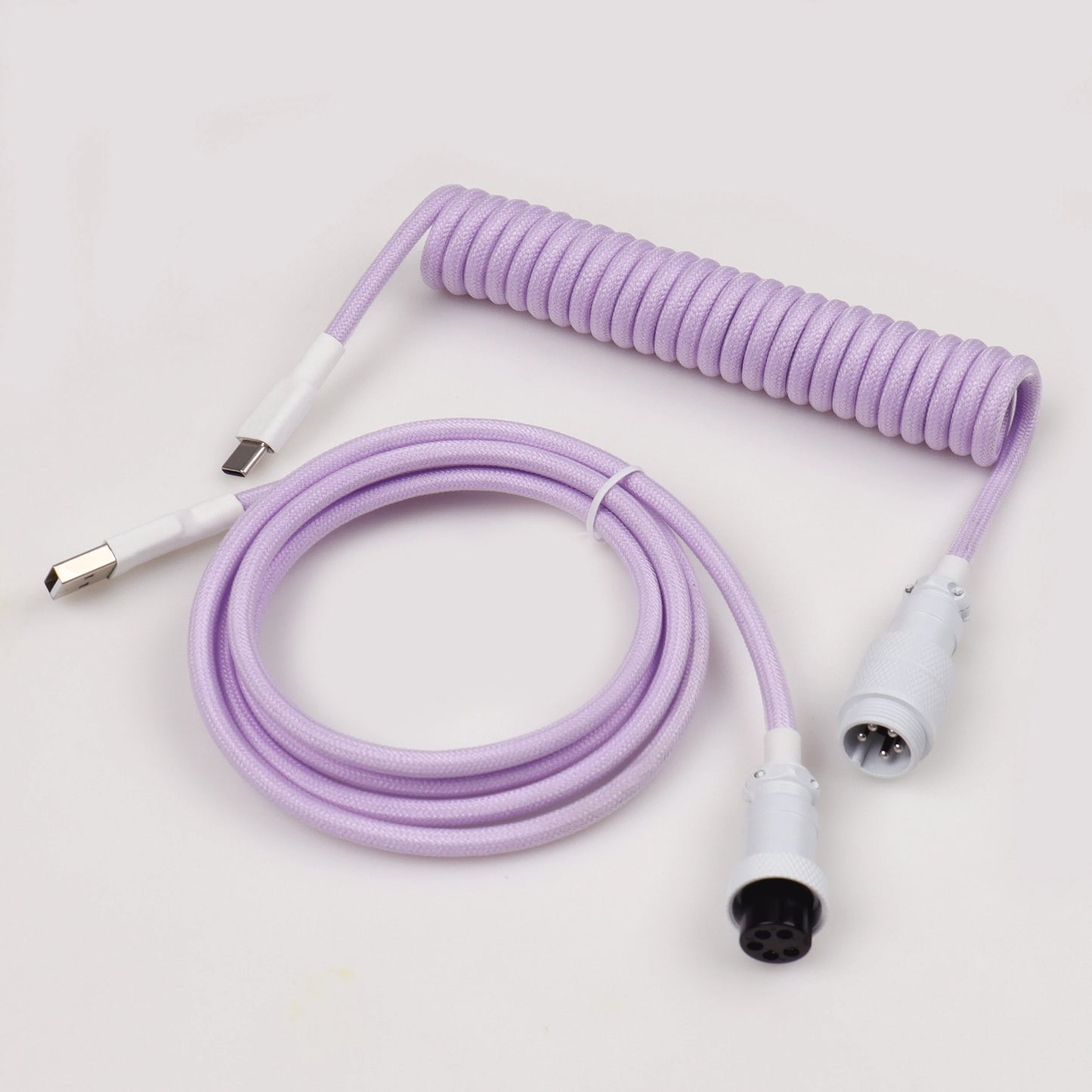 S4U GX16 Coiled USB‑C Keyboard Cable