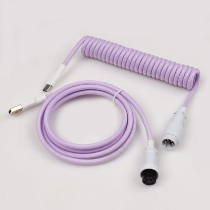 S4U GX16 Coiled USB‑C Keyboard Cable