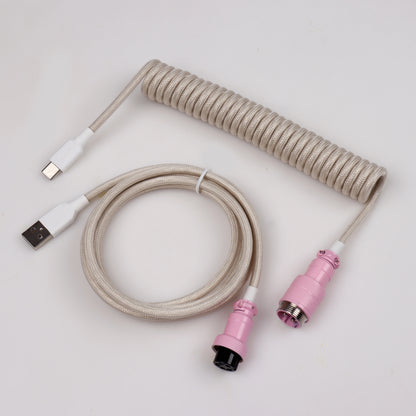 S4U GX16 Coiled USB‑C Keyboard Cable