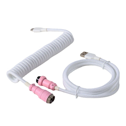 S4U GX16 Coiled USB‑C Keyboard Cable