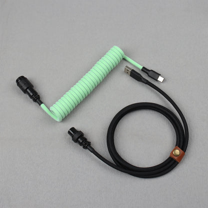 S4U GX16 Coiled USB‑C Keyboard Cable