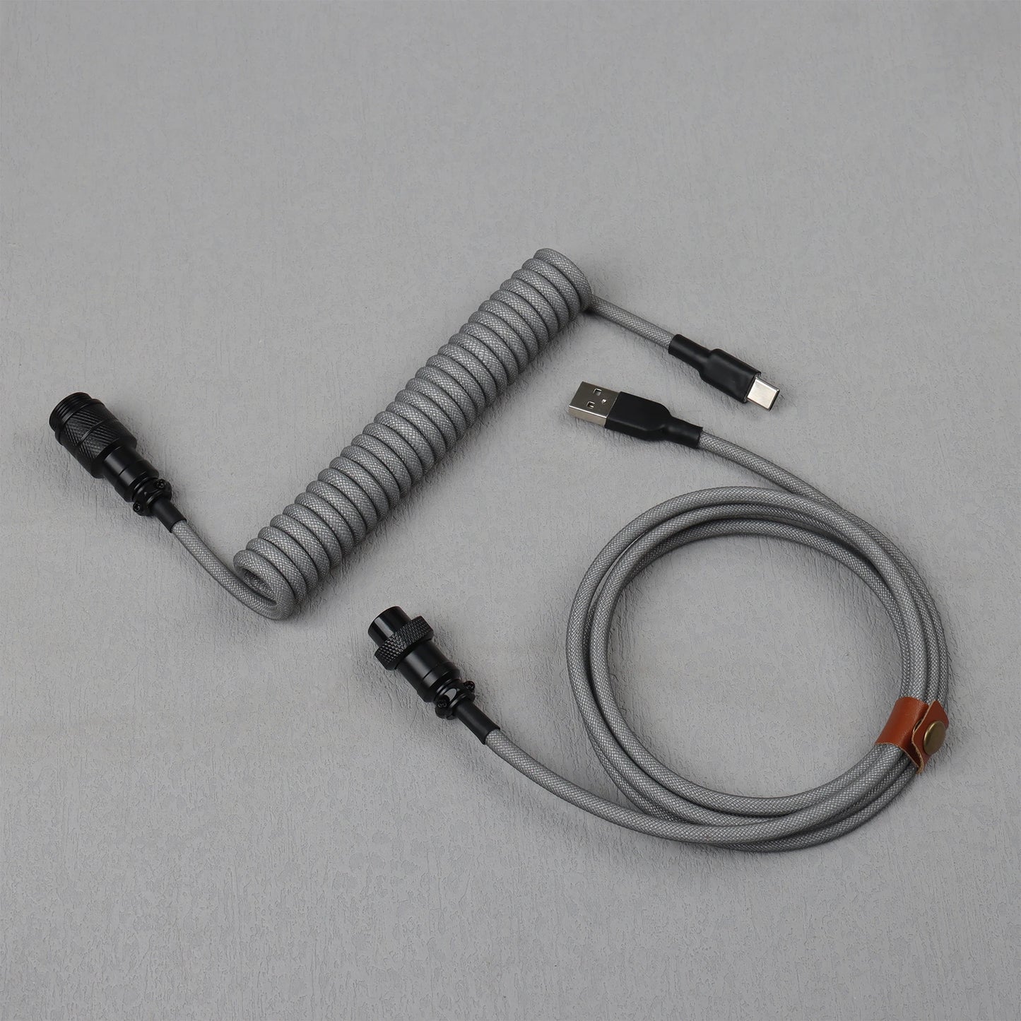 S4U GX16 Coiled USB‑C Keyboard Cable