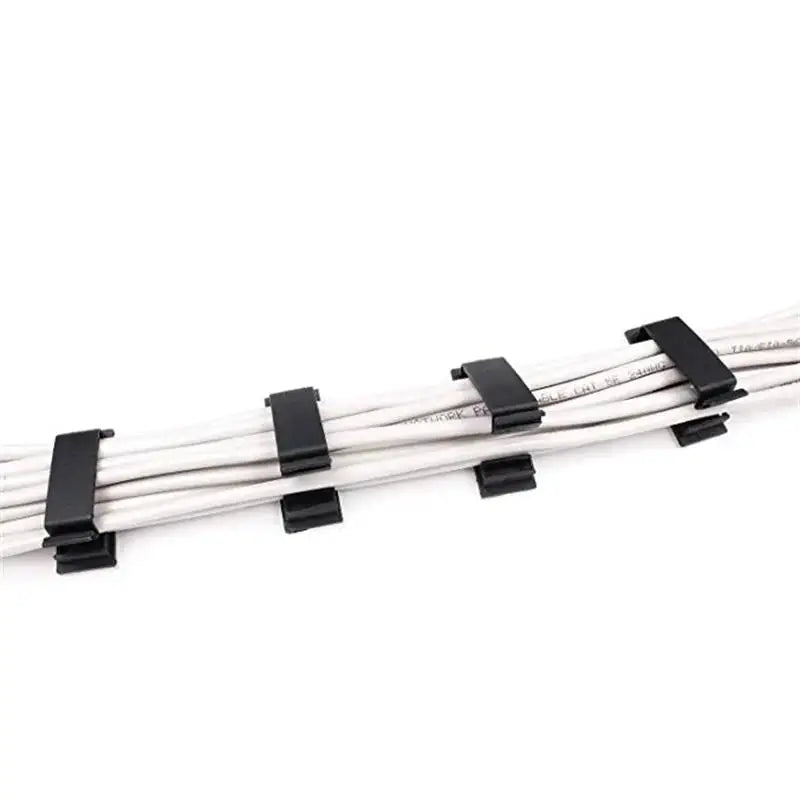 S4U Self‑Adhesive Cable Clips – 10‑Pack Desk & Wall Cable Organizer