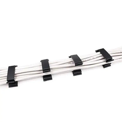 S4U Self‑Adhesive Cable Clips – 10‑Pack Desk & Wall Cable Organizer