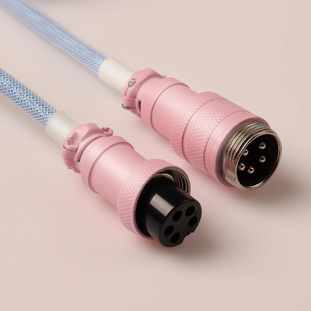 S4U GX16 Coiled USB‑C Keyboard Cable