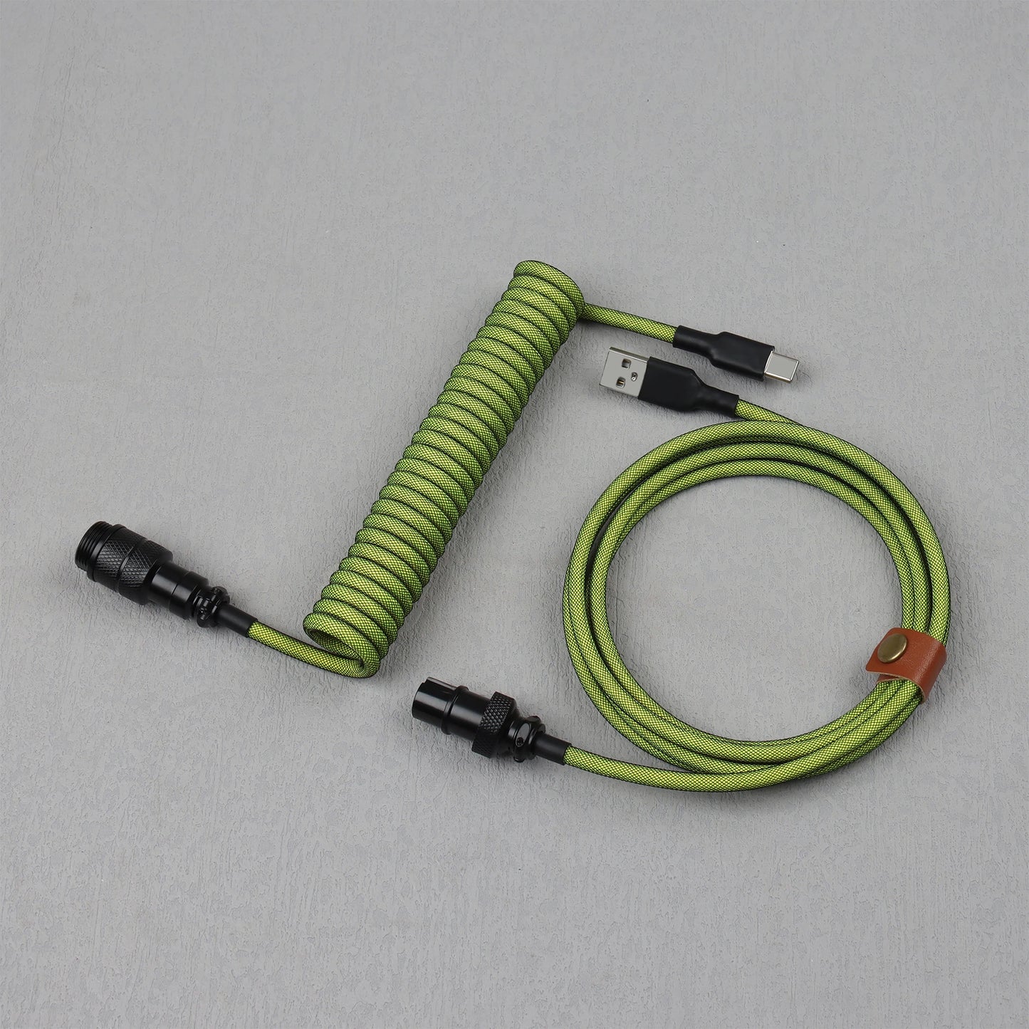 S4U GX16 Coiled USB‑C Keyboard Cable