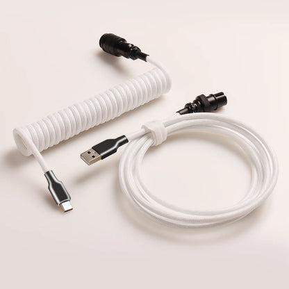 S4U GX16 Coiled USB‑C Keyboard Cable