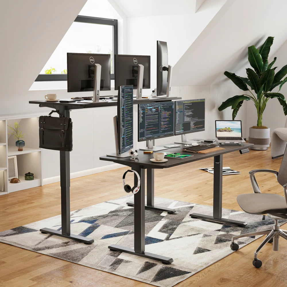 S4U Electric Standing Desk – Adjustable Sit‑Stand Home Office Desk