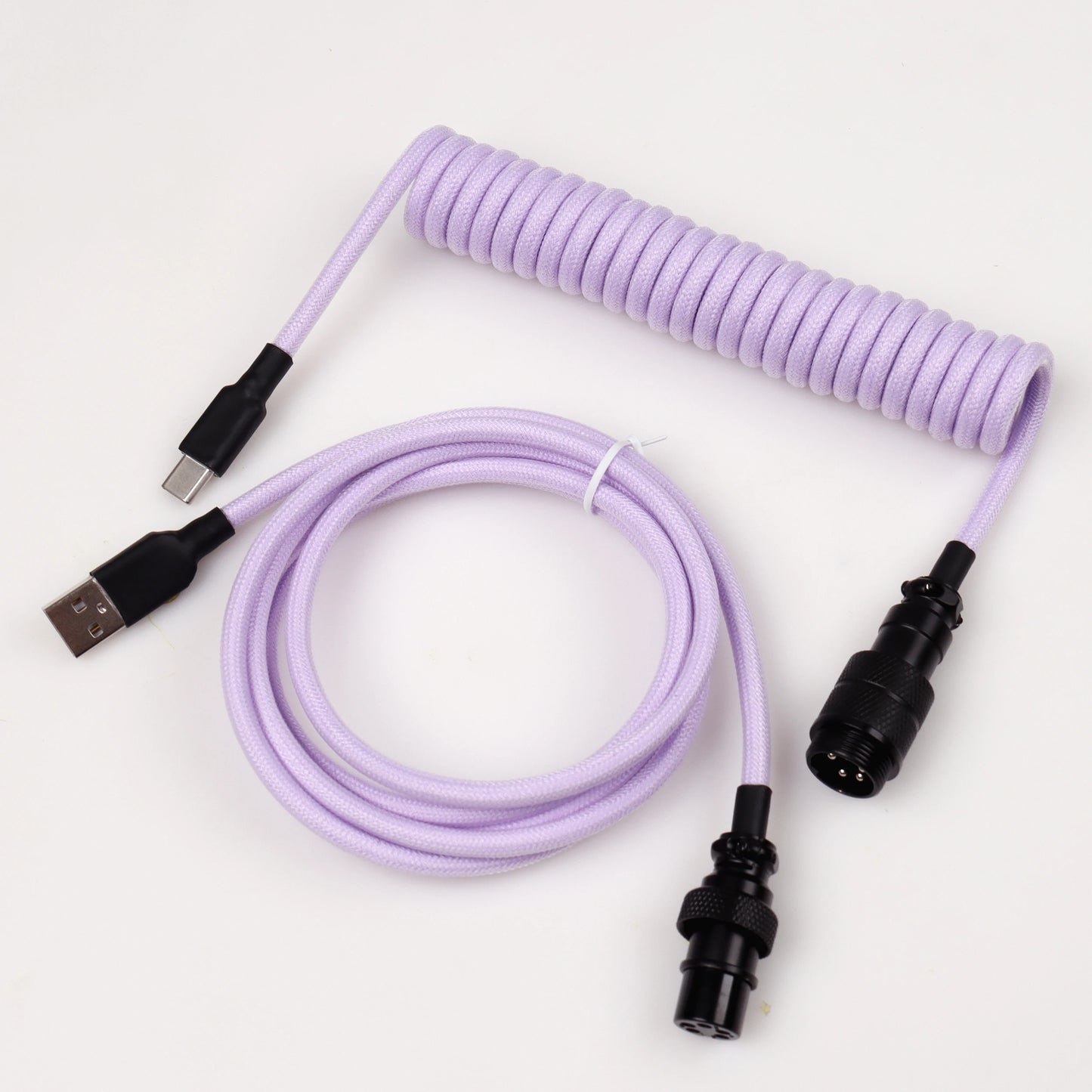 S4U GX16 Coiled USB‑C Keyboard Cable