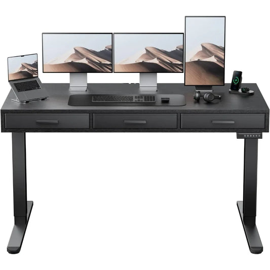S4U Electric Standing Desk with Drawers