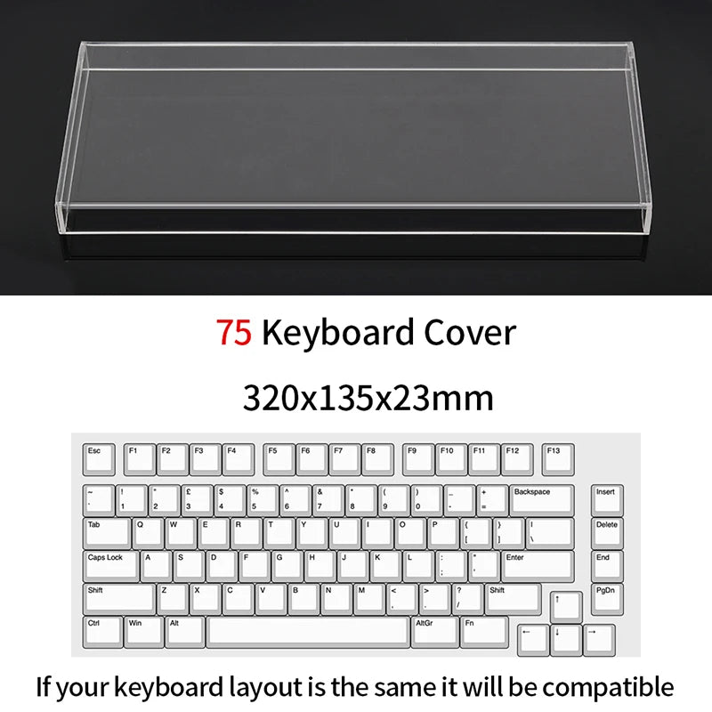 S4U Acrylic Keyboard Dust Cover