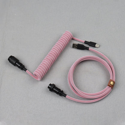 S4U GX16 Coiled USB‑C Keyboard Cable