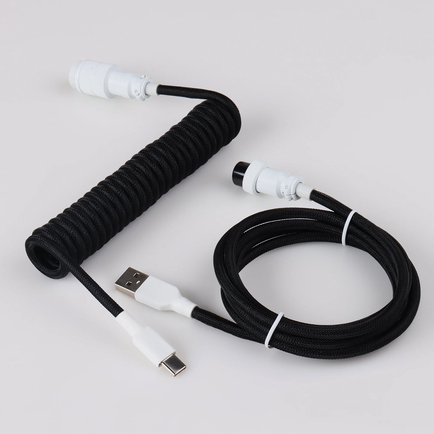 S4U GX16 Coiled USB‑C Keyboard Cable