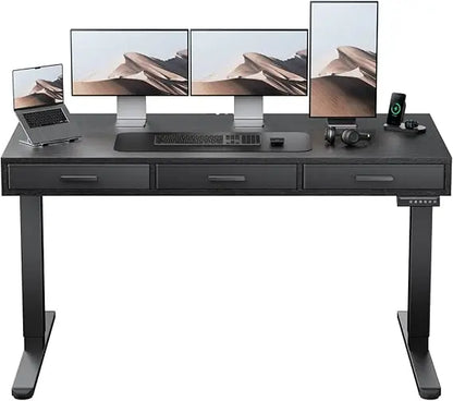 S4U Electric Standing Desk with Drawers