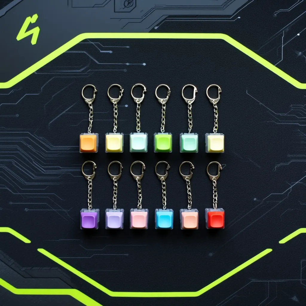 Mechanical Switch Keycap Keychain